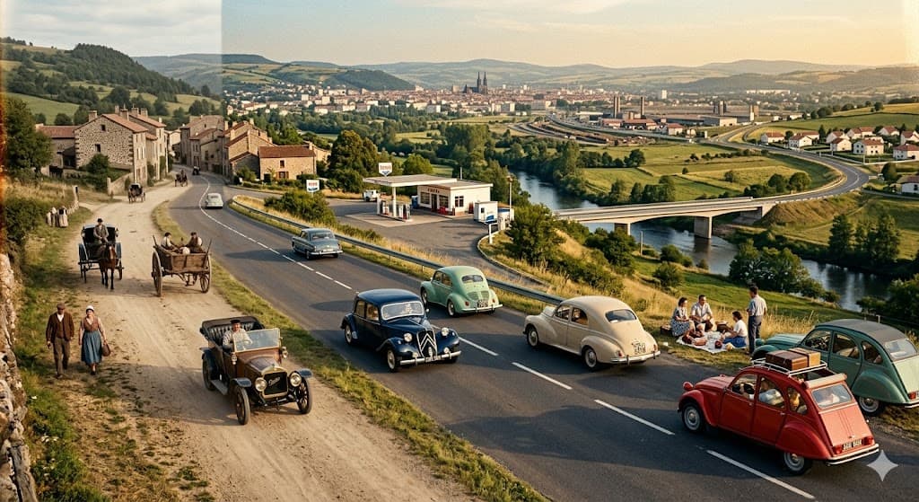 Comment l'automobile a transformé la société française au XXe siècle?