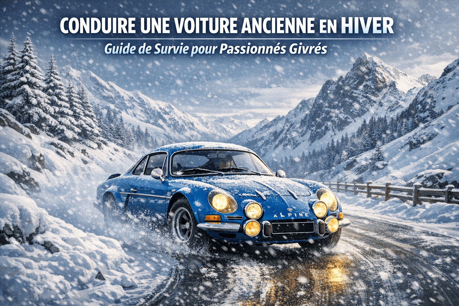 Conduire une Voiture Ancienne en Hiver : Guide de Survie pour Passionnés Givrées