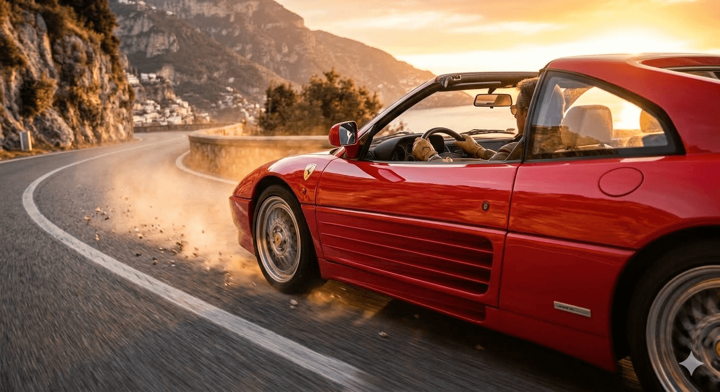 Essai Ferrari 348 TS : L’Héritage de Maranello entre Passion et Pilotage Pur