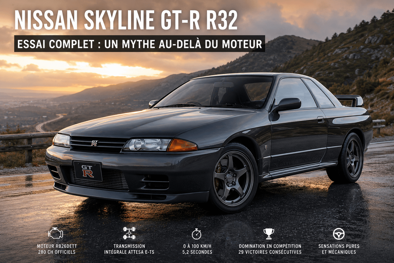 Essai Nissan Skyline GT-R R32 : un mythe au-delà du moteur