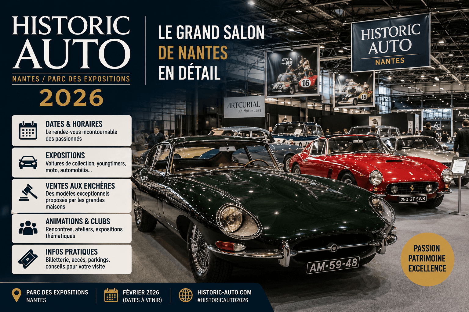 Historic Auto 2026 : le grand salon de Nantes en détail