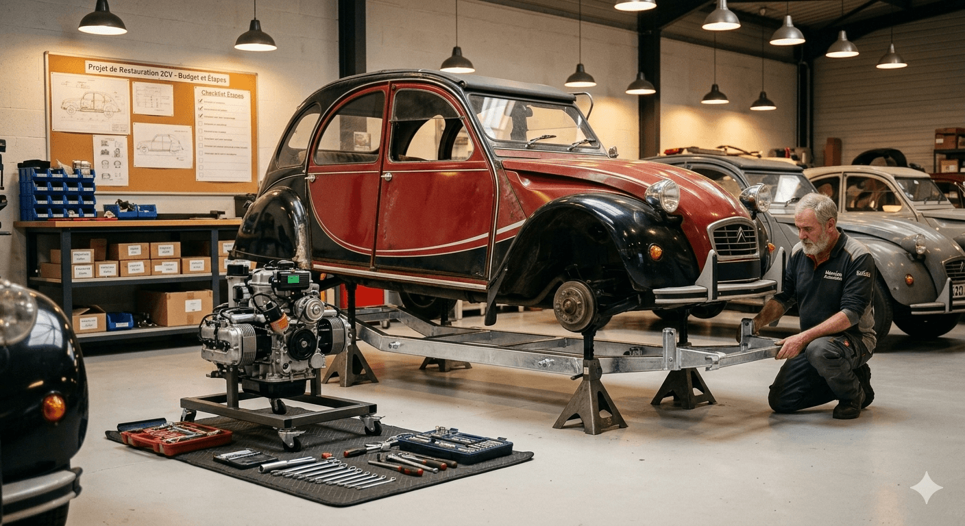 Quel budget prévoir pour restaurer une Citroën 2CV